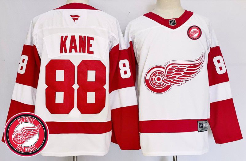 Men Detroit Red Wings #88 Kane White Fanatics 2025 NHL Jersey style 3->detroit red wings->NHL Jersey
